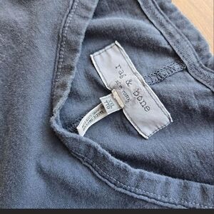 rag & bone Grey Crew Neck Tee - Soft Cotton